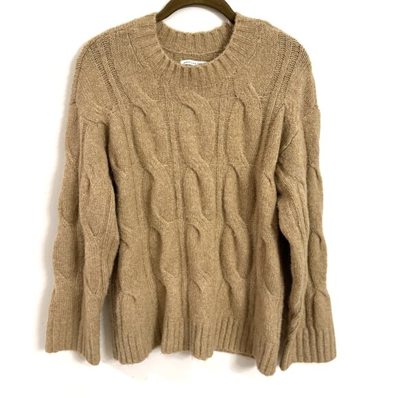 NWT American Eagle Chunky Oversized Taupe Sweater Size Small - Picture 1 of 5